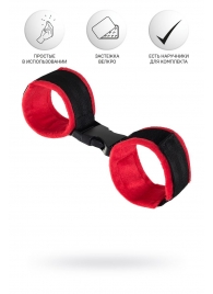 Красно-черные велюровые оковы Anonymo - ToyFa - купить с доставкой в Кургане