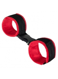 Красно-черные велюровые оковы Anonymo - ToyFa - купить с доставкой в Кургане