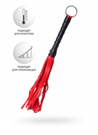 Красно-черный флоггер Anonymo - 28 см. - ToyFa - купить с доставкой в Кургане