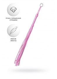 Розовый флоггер Anonymo - 64 см. - ToyFa - купить с доставкой в Кургане