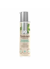 Массажное масло с ароматом перечной мяты и эвкалипта JO Naturals Peppermint   Eucalyptus - 120 мл. - System JO - купить с доставкой в Кургане