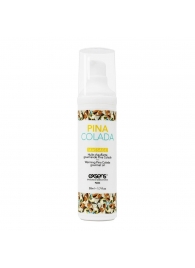 Разогревающее массажное масло с ароматом пина колада Gourmet Pina Colada - 50 мл. - Exsens - купить с доставкой в Кургане