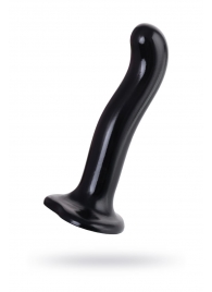 Черный стимулятор для пар P G-Spot Dildo Size M - 18 см. - Strap-on-me - в Кургане купить с доставкой