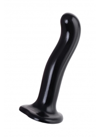 Черный стимулятор для пар P G-Spot Dildo Size M - 18 см. - Strap-on-me - в Кургане купить с доставкой