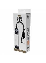 Прозрачная вакуумная помпа с манометром Deluxe Penis Pump - Dream Toys - в Кургане купить с доставкой