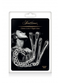 Регулируемые зажимы для сосков Sweet Caress Nipple Chain - Sweet Caress - купить с доставкой в Кургане