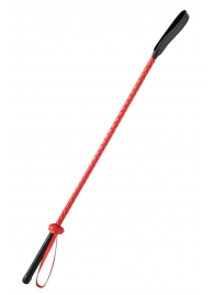 Красно-черный гладкий стек - 71 см. - Fetish Tentation - купить с доставкой в Кургане