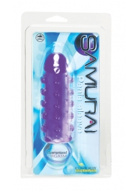 Закрытая фиолетовая насадка с пупырышками SAMURAI PENIS SLEEVE PURPLE - 14,5 см. - NMC - в Кургане купить с доставкой