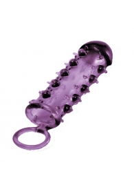 Закрытая фиолетовая насадка с пупырышками SAMURAI PENIS SLEEVE PURPLE - 14,5 см. - NMC - в Кургане купить с доставкой