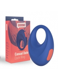 Синее эрекционное кольцо RRRING Casual Date Cock Ring - FeelzToys - в Кургане купить с доставкой