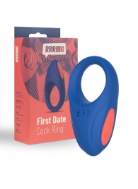 Синее эрекционное кольцо RRRING First Date Cock Ring - FeelzToys - в Кургане купить с доставкой