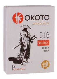 Ультратонкие презервативы OKOTO Ultra Thin - 3 шт. - Sitabella - купить с доставкой в Кургане