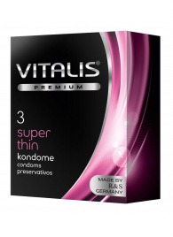 Ультратонкие презервативы VITALIS PREMIUM super thin - 3 шт. - Vitalis - купить с доставкой в Кургане