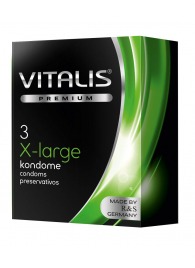 Презервативы увеличенного размера VITALIS PREMIUM x-large - 3 шт. - Vitalis - купить с доставкой в Кургане