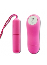 Розовая вибропуля Magic X20 с дистанционным пультом управления 20 режимами вибрации - Baile