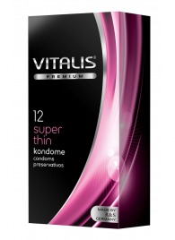 Ультратонкие презервативы VITALIS PREMIUM super thin - 12 шт. - Vitalis - купить с доставкой в Кургане