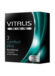 Контурные презервативы VITALIS PREMIUM comfort plus - 3 шт. - Vitalis - купить с доставкой в Кургане