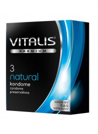 Классические презервативы VITALIS PREMIUM natural - 3 шт. - Vitalis - купить с доставкой в Кургане
