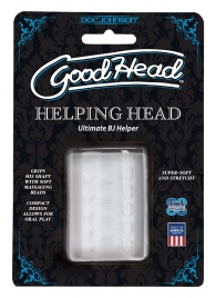Прозрачный мастурбатор HELPING HEAD - Doc Johnson - в Кургане купить с доставкой