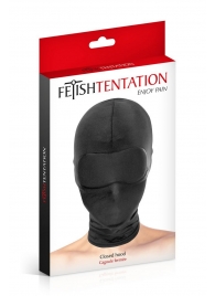 Сплошная маска-шлем с имитацией повязки для глаз - Fetish Tentation - купить с доставкой в Кургане