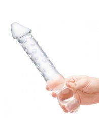 Прозрачный двухсторонний стимулятор 12  Double Ended Dildo - 28 см. - Glas