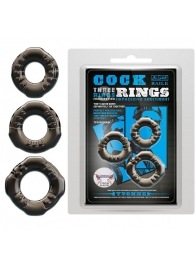 Набор из 3 эластичных дымчатых эрекционных колец - Baile - в Кургане купить с доставкой