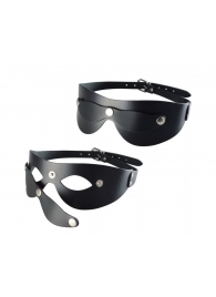 Черная кожаная маска  Новичок - Sitabella - купить с доставкой в Кургане