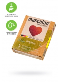 Экологически чистые презервативы Masculan Organic - 3 шт. - Masculan - купить с доставкой в Кургане