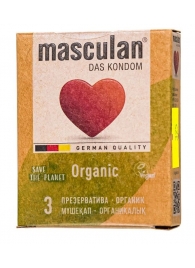 Экологически чистые презервативы Masculan Organic - 3 шт. - Masculan - купить с доставкой в Кургане