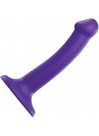 Фиолетовый фаллоимитатор-насадка Strap-On-Me Dildo Dual Density size S - 17 см. - Strap-on-me - купить с доставкой в Кургане