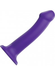 Фиолетовый фаллоимитатор-насадка Strap-On-Me Dildo Dual Density size L - 19 см. - Strap-on-me - купить с доставкой в Кургане