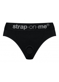 Черные трусики для насадок Heroine Lingerie Harness - size S - Strap-on-me - купить с доставкой в Кургане