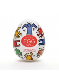 Мастурбатор-яйцо Keith Haring EGG DANCE - Tenga - в Кургане купить с доставкой