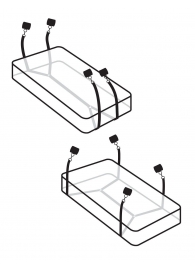 Фиксаторы для кровати WRAPAROUND MATTRESS RESTRAIN - Pipedream - купить с доставкой в Кургане