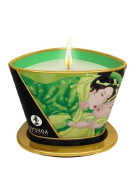 Массажная свеча Exotic Green Tea с ароматом зелёного чая - 170 мл. - Shunga - купить с доставкой в Кургане