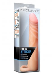 Телесная насадка на пенис Cock Xtender - 17,7 см. - Blush Novelties - в Кургане купить с доставкой