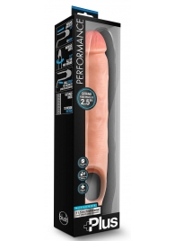 Телесная насадка-удлинитель 11.5 Inch Silicone Cock Sheath Penis Extender - 29,2 см. - Blush Novelties - в Кургане купить с доставкой