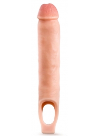 Телесная насадка-удлинитель 11.5 Inch Silicone Cock Sheath Penis Extender - 29,2 см. - Blush Novelties - в Кургане купить с доставкой