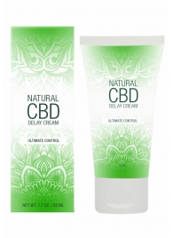 Крем-пролонгатор Natural CBD Delay Cream - 50 мл. - Shots Media BV - купить с доставкой в Кургане