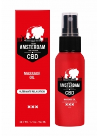 Стимулирующее массажное масло CBD from Amsterdam Massage Oil - 50 мл. - Shots Media BV - купить с доставкой в Кургане