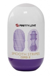 Сиреневый мастурбатор-яйцо Smooth Stripes - Baile - в Кургане купить с доставкой
