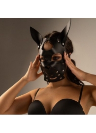 Черная маска  Собака  с ушками - Crazy Handmade - купить с доставкой в Кургане