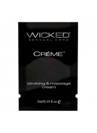 Крем для массажа и мастурбации Wicked Stroking and Massage Creme - 3 мл. - Wicked - купить с доставкой в Кургане