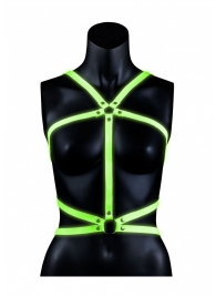 Портупея Body Harness с неоновым эффектом - размер L-XL - Shots Media BV - купить с доставкой в Кургане