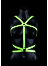 Портупея Body Harness с неоновым эффектом - размер L-XL - Shots Media BV - купить с доставкой в Кургане