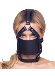 Черный намордник с кляпом-шаром Head Harness With A Gag - Orion - купить с доставкой в Кургане
