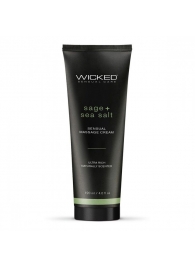 Массажный легкий крем WICKED Sage plus Sea Salt - 120 мл. - Wicked - купить с доставкой в Кургане