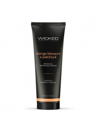 Массажный легкий крем WICKED Orange Blossom plus Patchouli - 120 мл. - Wicked - купить с доставкой в Кургане