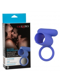 Синее эрекционное виброкольцо Silicone Rechargeable Endless Desires Enhancer - California Exotic Novelties - в Кургане купить с доставкой