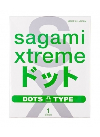 Презерватив Sagami Xtreme Type-E с точками - 1 шт. - Sagami - купить с доставкой в Кургане